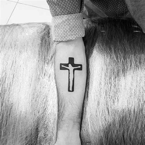 Simple Cross Tattoos For Men Religious Ink Design Ideas