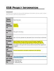 ESB project info.docx - ESB PROJECT INFORMATION Complete each section by replacing the ...