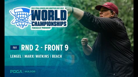 2023 PDGA Amateur And Jr Worlds FA1 R2F9 Feature Card Lengel Marx