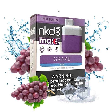 NAKED POD DESCARTÁVEL NKD MAX 4500 PUFFS GRAPE ICE Best Vape Brasil