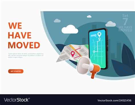 We Have Moved Concept Royalty Free Vector Image