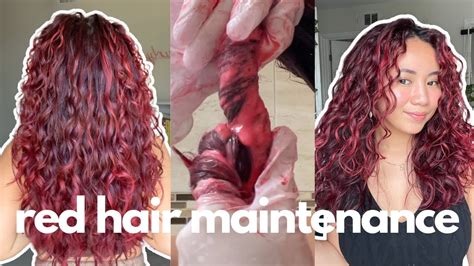 RED HAIR CARE TIPS Hair Color Maintenance At Home Best Products For