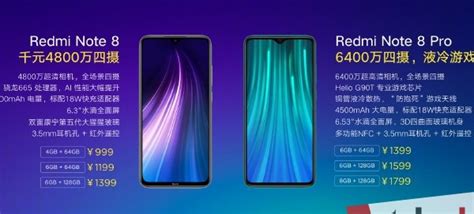 Spesifikasi Redmi Note 8 Dan Note 8 Pro Yang Resmi Meluncur