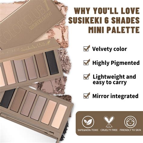 Susikeki Colors Mini Naked Eyeshadow Makeup Palette Neutral Nude