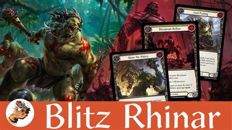 Blitz Rhinar Deck Tech Heavy Hitters Flesh And Blood TCG YouTube