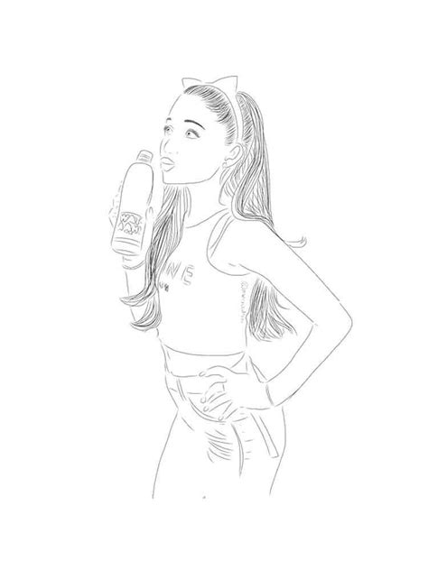 Ariana Grande Coloring Pages