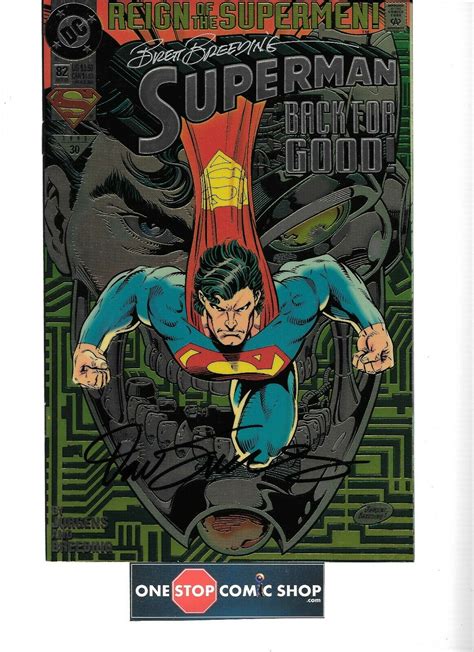 Superman Foil Collectors Edition Signed X Dan Jurgens Brett