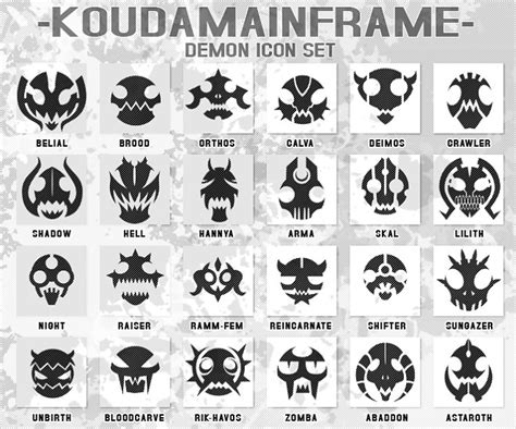 Icon Set Demon By Koudamainframe On Deviantart