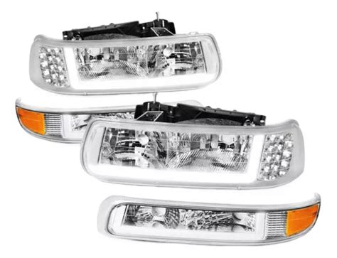 Faros Led Silverado Cheyenne Cromados Meses Sin