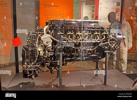 Rolls Royce Merlin 25 Motor 12 Zylinder Aufrechte 60 Grad Vee