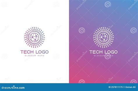 Technology Digital Logo Design Template Electronic Logo Template