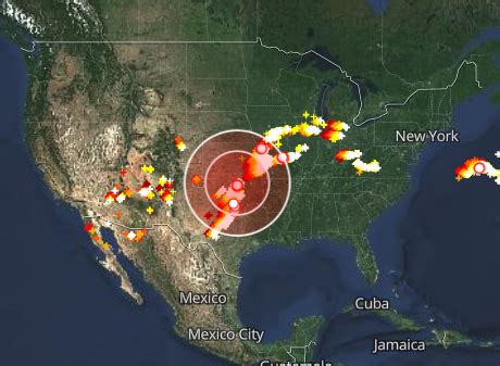 United States Lightning Tracker Map and Strikes Radar Live