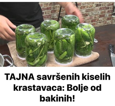 TAJNA savršenih kiselih krastavaca Bolje od bakinih Lifestyle Dom