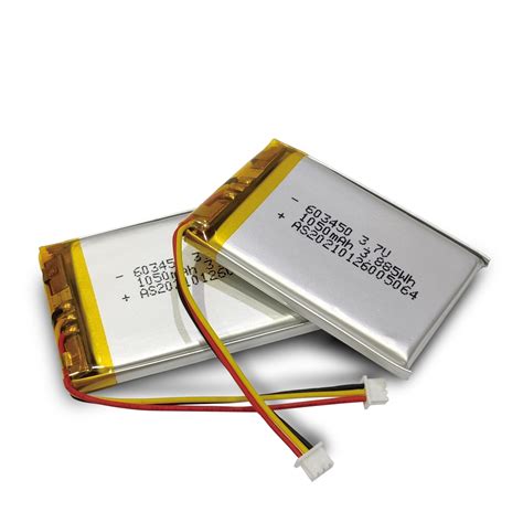 Rechargeable Lipo 603450 37v 1000mah 1050mah Lithium Polymer Battery For Medical Equipmentblue