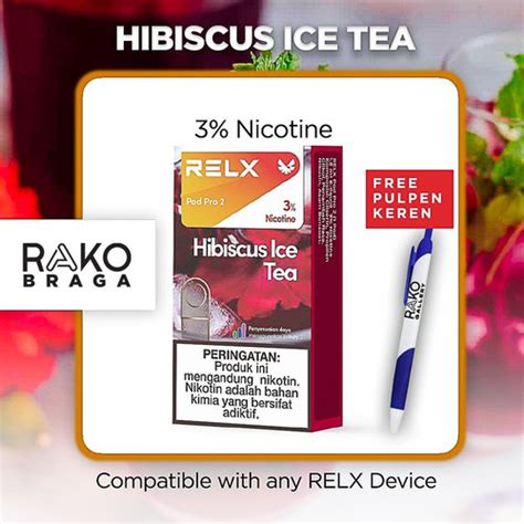 Jual Relx Pod Pro Hibiscus Ice Tea Single Pod Kota Bandung