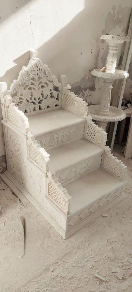 White Marble Masjid Members Size 2 Feet Design Carving At Rs 25000