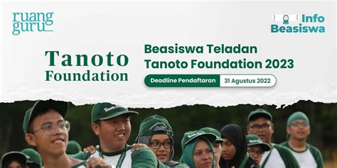 Beasiswa Teladan Tanoto Foundation 2023 Syarat Jadwal Cara Daftar