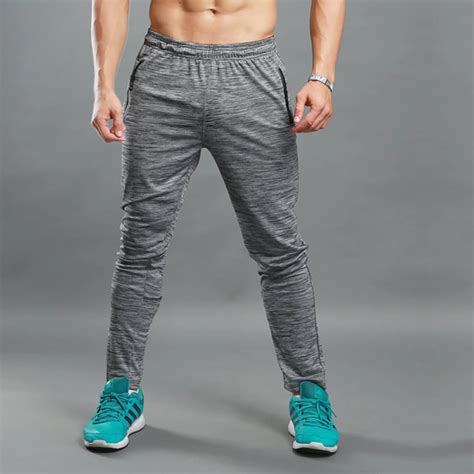 Barbok Mens Running Pants Summer Sports Training Basketball Breathable Trousers Slim Thin