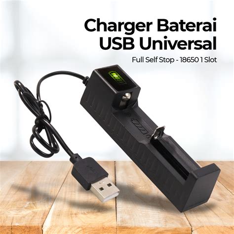 EastVita Charger Baterai USB Universal Full Self Stop 18650 1 Slot TG