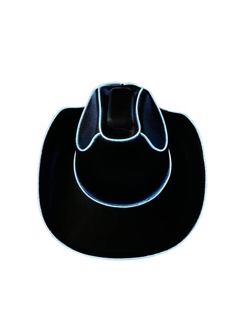 Light Up Black Fabric Cowboy Hat Party City