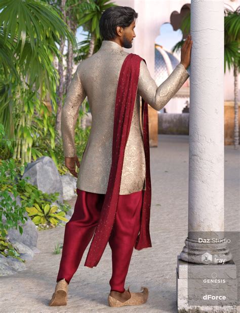 DForce Traditional East Indian Outfit For Genesis 8 Male S Daz 3D