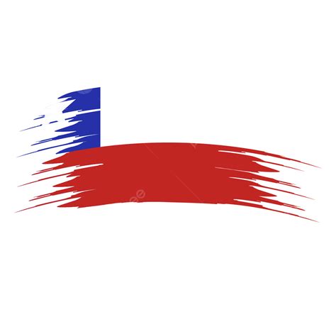 Bandeira Do Chile Clipart De Traçado De Pincel Vetor Png Bandeira Chilena Escova De Bandeira