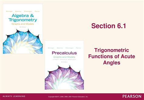 Trigonometric Functions Of Acute Angles Ppt Download