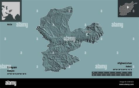 Shape Of Bamyan Province Of Afghanistan And Its Capital Distance