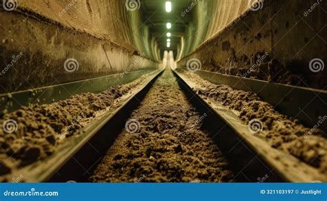 Inside The Silage Bunker A Conveyor Belt Carefully Distributes The