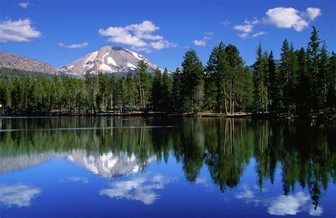 Mt Lassen And Reflection Lake Lassen Photograph By John Elk Iii Pixels