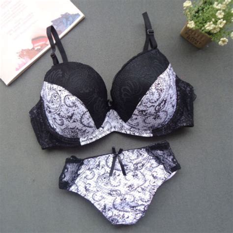 Womens Sexy Foral Lace Push Up Bra Sets Extreme Padded Lingerie Panties Set Abcd Ebay