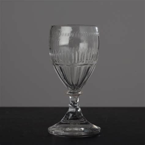KARAFF Samt STARKVINSGLAS Sex Stycken Reijmyre Glasbruk Tal Graverade Av Anders