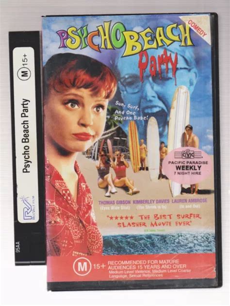 RARE VHS VIDEO Tape Big Box Ex Rental Psycho Beach Party VHS Tape EUR