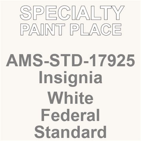 AMS STD 17925 Insignia White Federal Standard 595 Touch Up Paint Pint