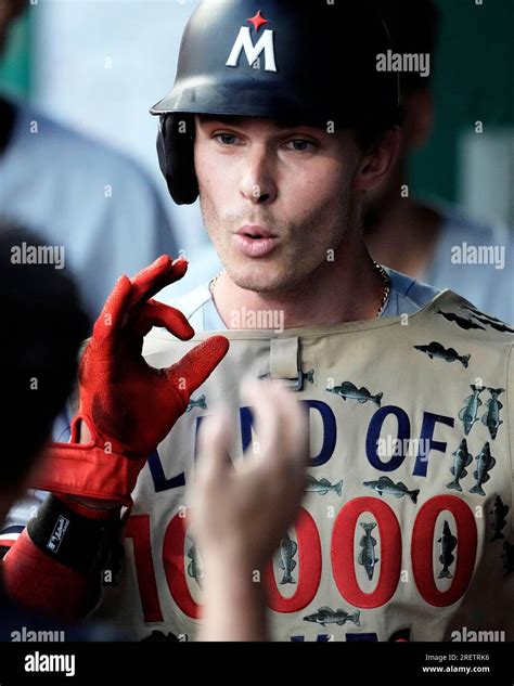 Minnesota Twins Max Kepler Celebrates In The Dugout After Hitting A