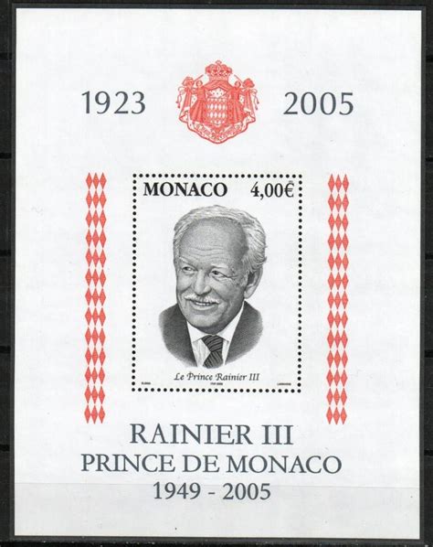 Rainier Iii Memorial Issue Mesa Stamps