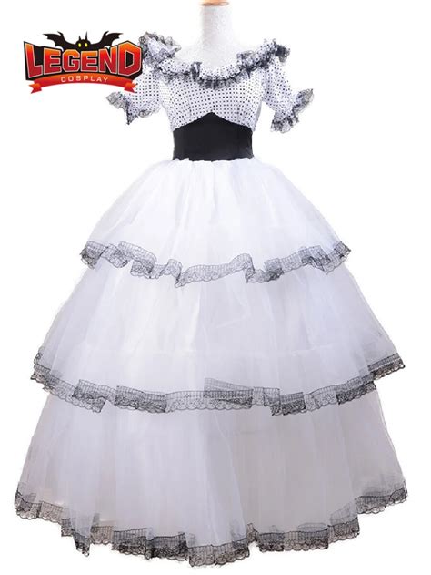 Gone With The Wind Scarlett Ohara Cosplay Dress White Ball Gown White