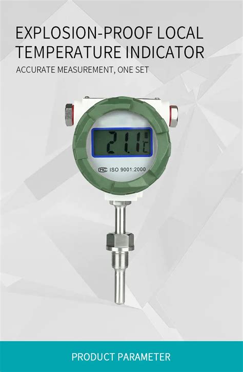 Explosion Proof Temperature Transmitter Pt100 Thermometer Field Display Digital Temp Sensor