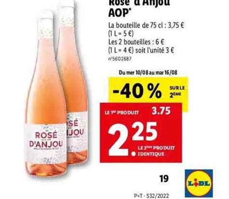 Promo Rose D Anjou Aop Chez Lidl Icatalogue Fr