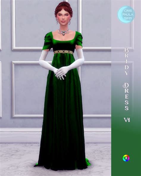 THE SIMS 4 BRIDY DRESS V1 In 2024 Sims 4 Sims Dress