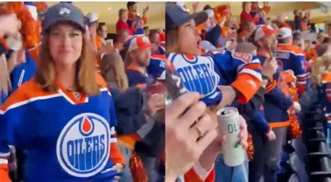 Watch Full Video Oilers Fan Flashes Crowd Video Twitter By