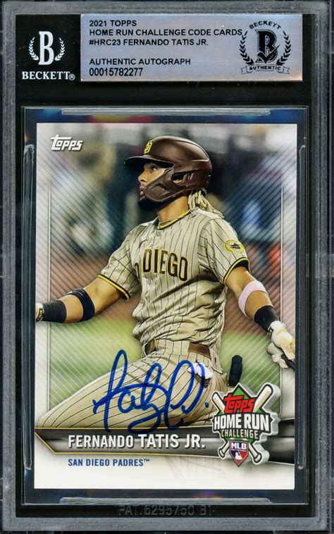 Fernando Tatis Jr Autographed Topps Home Run Challenge Card