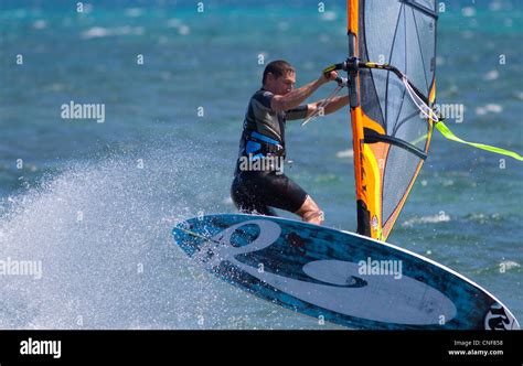 Windsurf At Le Morne Mauritius Stock Photo Alamy