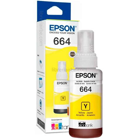 Tinta Para Impresora Epson Ecotank Botella De Ml Amarillo