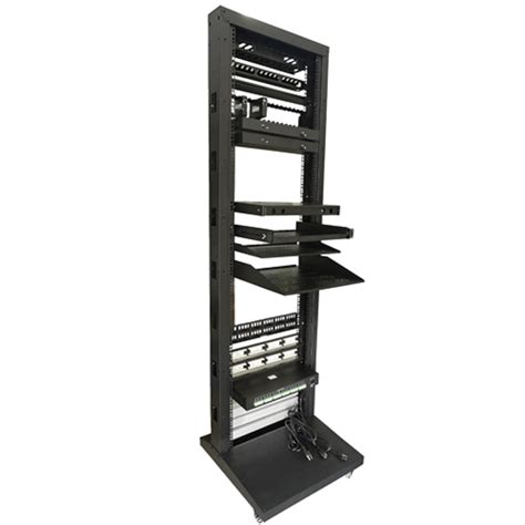 floor standing full open server rack loop alloy  open bay rack