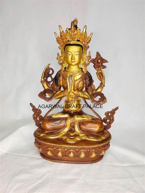 Tara Tara Statue Brass Statue Gold Plated Tara Goddess Tara Prayer