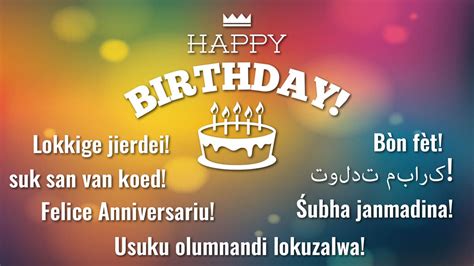 Happy Birthday In Different Languages Yourdictionary