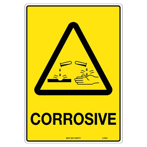 Warning Corrosive Sign - Next Day Safety