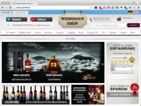 Weisshaus Online Shop at Österreich