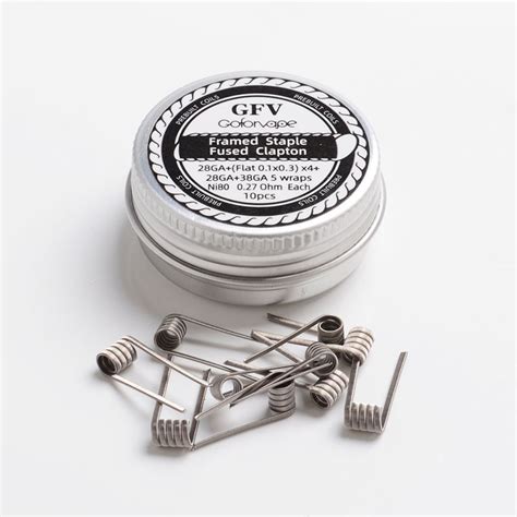 Buy Authentic Goforvape Ni Staple Staggered Fused Clapton Wire